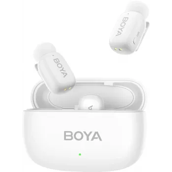 BOYA MINI-13 Belaidė mikrofono sistema 2TX+2RX Balta