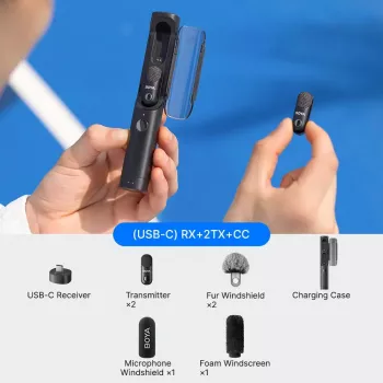 BOYA MAGIC-05 Wireless Microphone 2.4GHz USB-C - Juoda