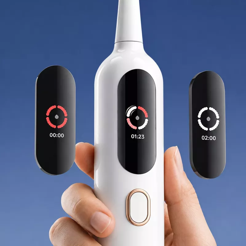Dreame F02 Pro sonic elektrinis dantų šepetėlis, rinkinys, baltos spalvos