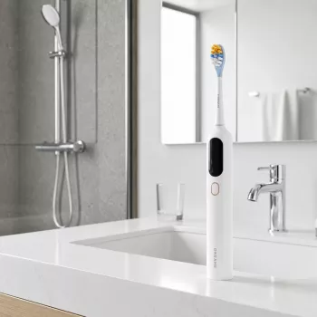 Dreame F02 Pro sonic elektrinis dantų šepetėlis, rinkinys, baltos spalvos