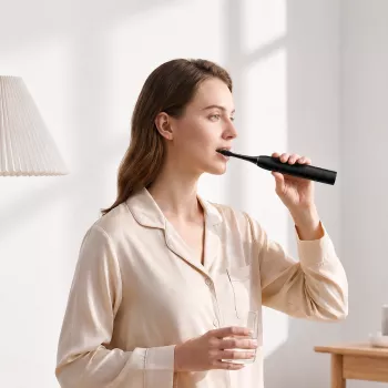 Dreame E10S sonic elektrinis dantų šepetėlis, rinkinys, juodos spalvos