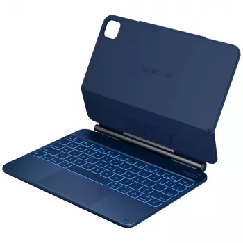 Typecase Edge klaviatūros dėklas, skirtas iPad Air 11 M2 2024 / M3 2025 / M4 2026, šviesiai mėlynas