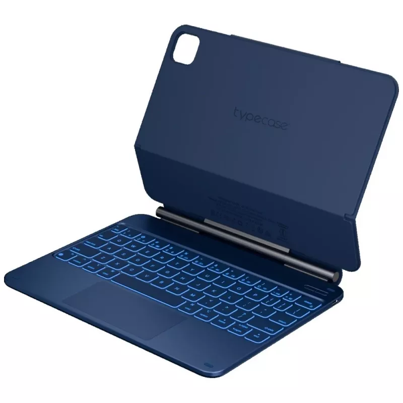 Typecase Edge klaviatūros dėklas, skirtas iPad Air 11 M2 2024 / M3 2025 / M4 2026, šviesiai mėlynas