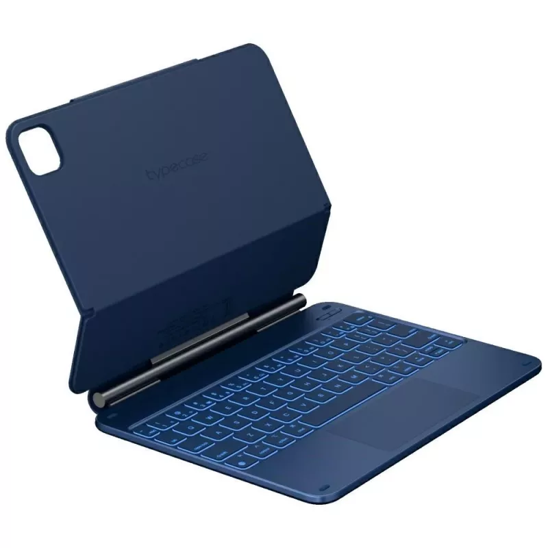 Typecase Edge klaviatūros dėklas, skirtas iPad Air 11 M2 2024 / M3 2025 / M4 2026, šviesiai mėlynas