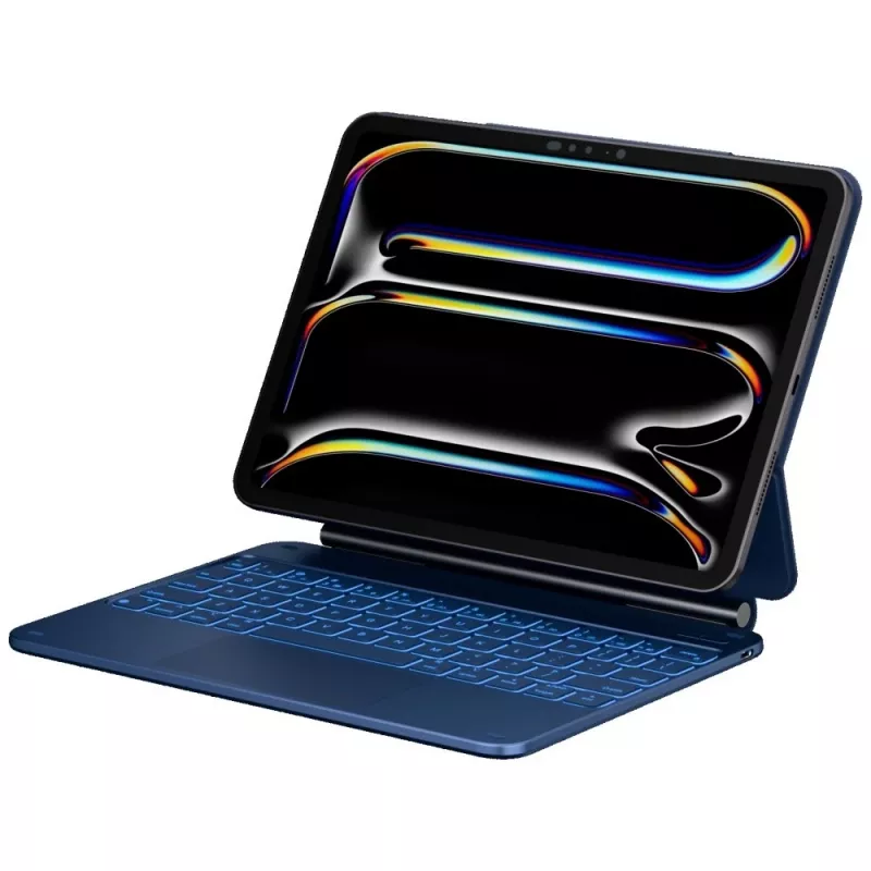 Typecase Edge klaviatūros dėklas, skirtas iPad Air 11 M2 2024 / M3 2025 / M4 2026, šviesiai mėlynas