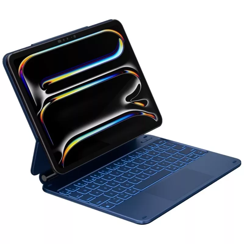 Typecase Edge klaviatūros dėklas, skirtas iPad Air 11 M2 2024 / M3 2025 / M4 2026, šviesiai mėlynas
