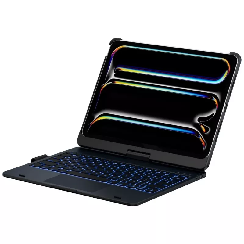 Typecase Flexbook Touch klaviatūrinis dėklas, skirtas iPad Pro 11 2024/2025, juodas