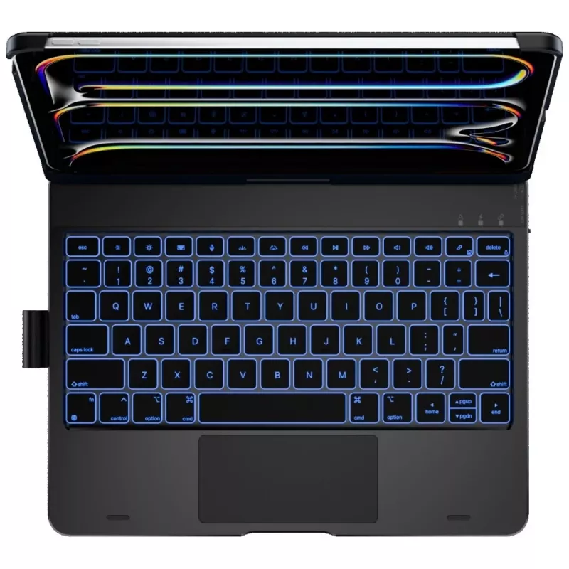 Typecase Flexbook Touch klaviatūrinis dėklas, skirtas iPad Pro 11 2024/2025, juodas
