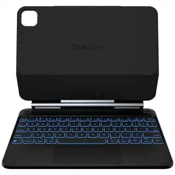 Typecase Edge klaviatūrinis dėklas, skirtas iPad Air 11 M2 2024 / M3 2025 / M4 2026, anglies pluoštas, juoda