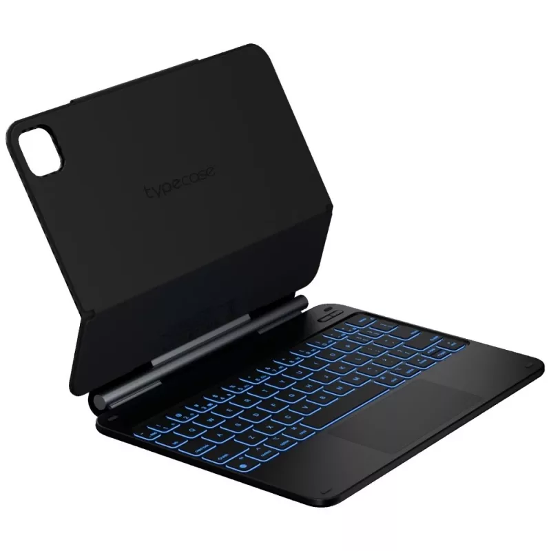 Typecase Edge klaviatūrinis dėklas, skirtas iPad Air 11 M2 2024 / M3 2025 / M4 2026, anglies pluoštas, juoda