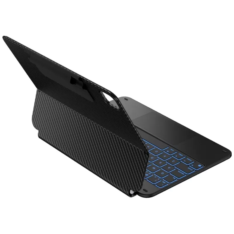Typecase Edge klaviatūrinis dėklas, skirtas iPad Air 11 M2 2024 / M3 2025 / M4 2026, anglies pluoštas, juoda