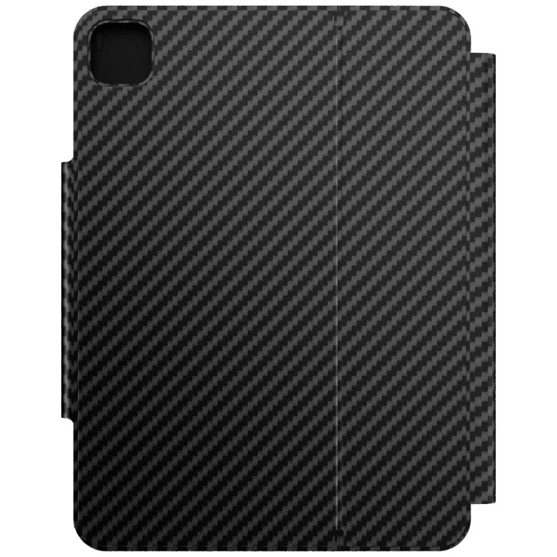 Typecase Edge klaviatūrinis dėklas, skirtas iPad Air 11 M2 2024 / M3 2025 / M4 2026, anglies pluoštas, juoda