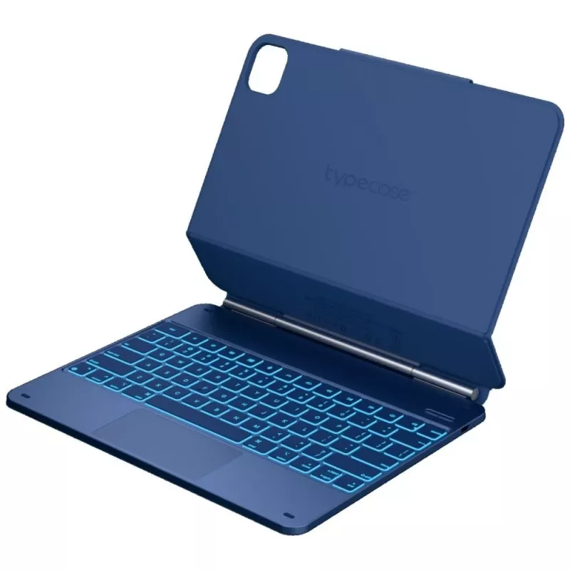 Typecase Edge klaviatūrinis dėklas, skirtas iPad Air 13 M2 2024 / M3 2025 / M4 2026, Pacific Blue