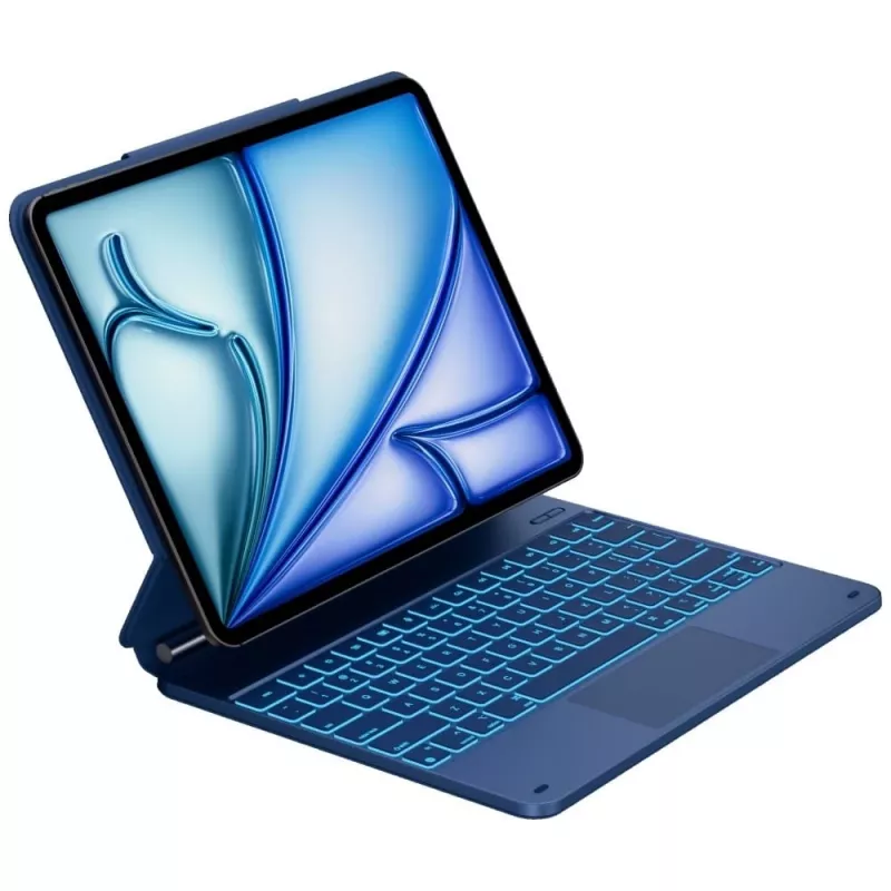 Typecase Edge klaviatūrinis dėklas, skirtas iPad Air 13 M2 2024 / M3 2025 / M4 2026, Pacific Blue