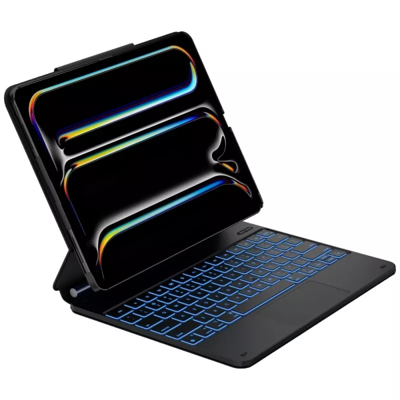 Typecase Edge + klaviatūrinis dėklas, skirtas iPad Air 13 M2 2024 / M3 2025 / M4 2026, juodas