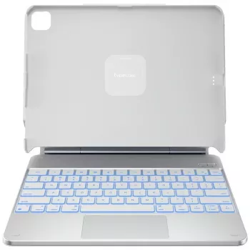 Typecase Edge + klaviatūrinis dėklas, skirtas iPad Air 13 M2 2024 / M3 2025 / M4 2026, baltas
