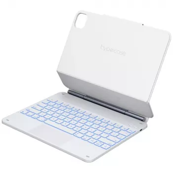 Typecase Edge klaviatūrinis dėklas, skirtas iPad Air 13 (2024/2025), baltas