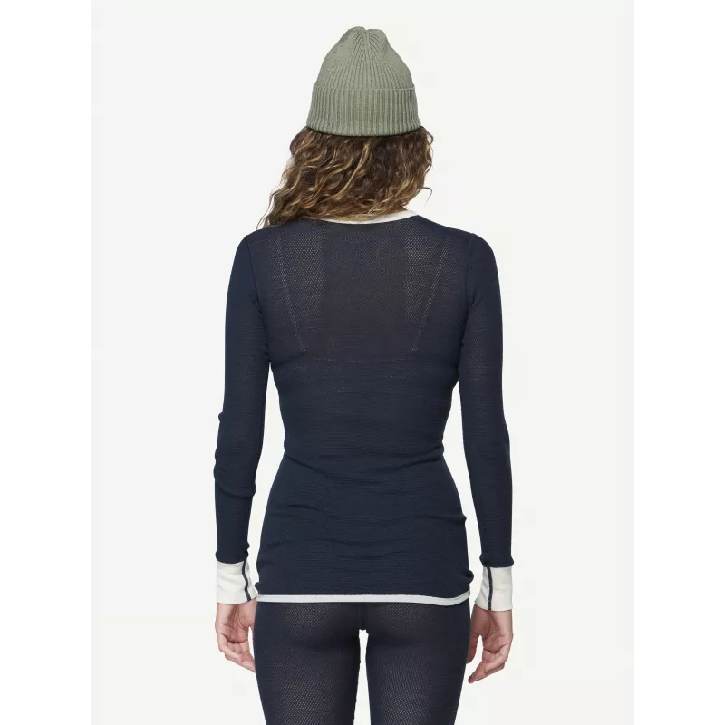Devold Wool Mesh 190 Shirt Women's Base Layer - Ink/Offwhite, dydis S
