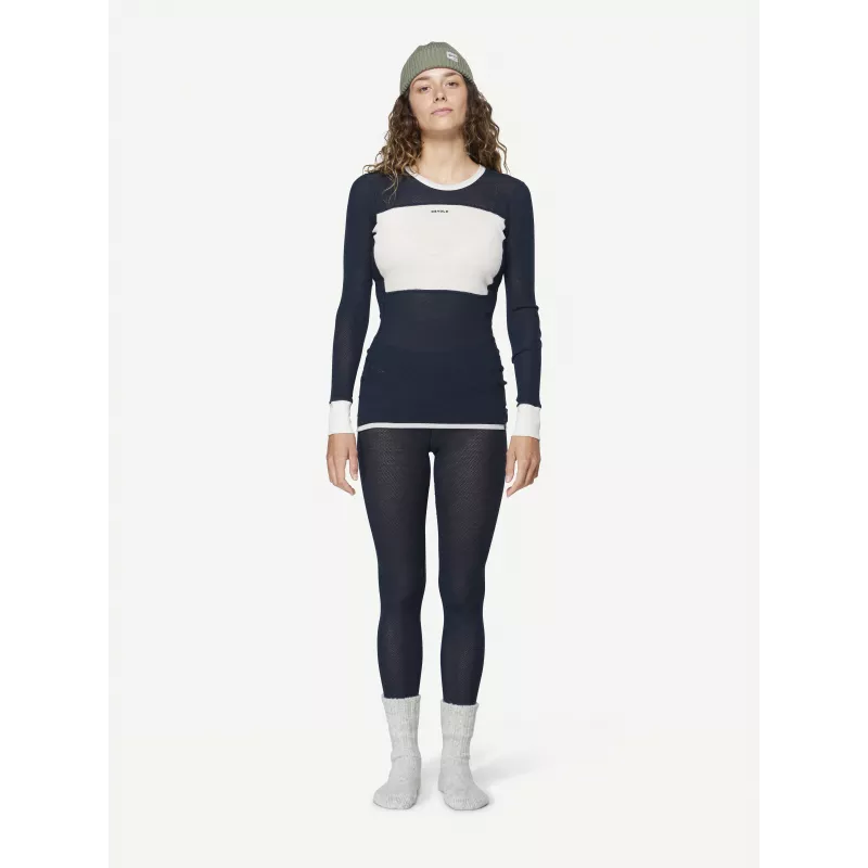 Devold Wool Mesh 190 Shirt Women's Base Layer - Ink/Offwhite, dydis S