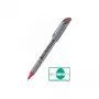 Pentel BL27-BX Liquid Gel Pen - Silver - Red - 0.7 mm - 0.35 mm - Metal Barrel - Retractable