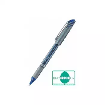 Pentel BL27 EnerGel skysto gelio rašiklis – sidabrinis – mėlynas – metalinis – 0,7 mm – 0,35 mm