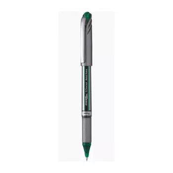 Pentel EnerGel-X BL27-DX atsegamas gelinis rašiklis – žalias rašalas, 0,5 mm antgalis, 0,25 mm linija, pilkas korpusas