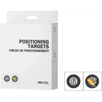 CREAFORM PEEL 3 Pozicionavimo žymekliai 6mm su juodu kontūru ir įprastais lipdukais 1x500 (ACC-P3D-PTBC3)
