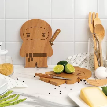 OTOTO Ninja Board Pjaustymo Lentelė ir Peilis – Juoda