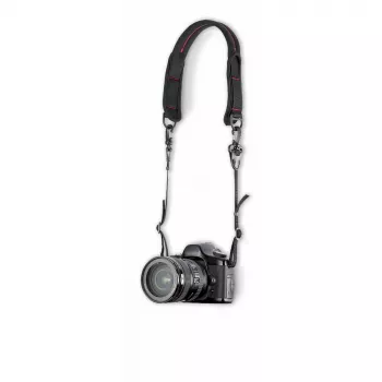 Manfrotto Pro Light Camera Strap PL su greito atsegimo sistema, juoda