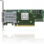 Mellanox NVIDIA ConnectX-6 VPI MCX653106A-HDAT-SP Tinklo adapterio kortelė - HDR IB (200Gb/s) ir 200GbE dviejų prievadų QSFP56 PCIe 4.0 x16 aukštas laikiklis