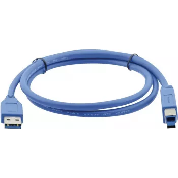 Kramer Electronics C-USB3/AB-3 USB 3.0 laidas – USB A tipo (kištukas) į USB B tipo (kištukas) – 3 m (10 pėdų) – juodas