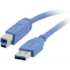 Kramer Electronics C-USB3/AB-3 USB 3.0 laidas – USB A tipo (kištukas) į USB B tipo (kištukas) – 3 m (10 pėdų) – juodas