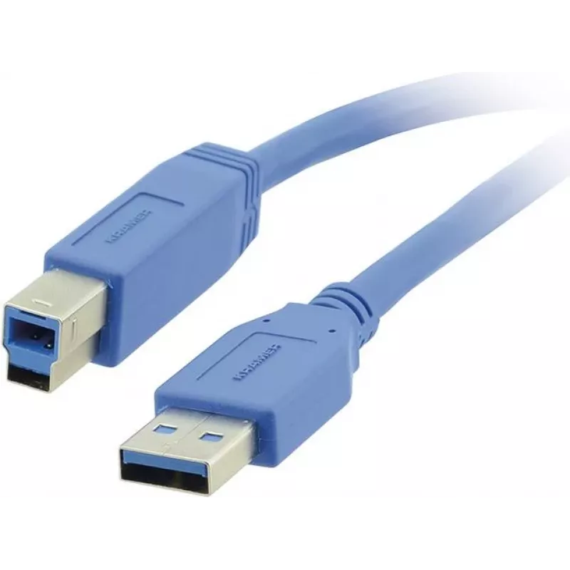 Kramer Electronics C-USB3/AB-3 USB 3.0 laidas – USB A tipo (kištukas) į USB B tipo (kištukas) – 3 m (10 pėdų) – juodas