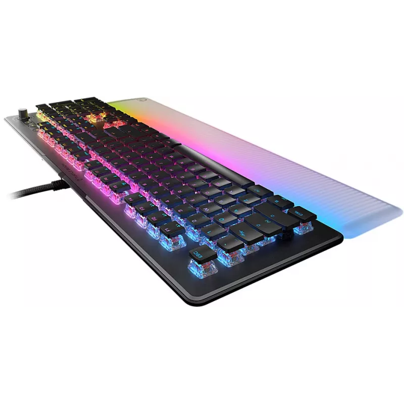 Turtle Beach Vulcan II Max mechaninė žaidimų klaviatūra, juoda, linijiniai jungikliai, US išdėstymas
