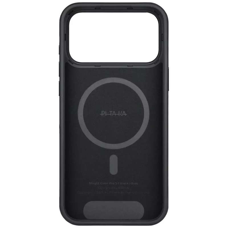 PITAKA Aramid UltraGuard MagSafe Case for iPhone 17 Pro Max Black/Grey