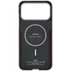 PITAKA Ultra-Slim Monogram MagSafe Case for Apple iPhone 17 Pro, Gold Red