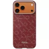 PITAKA Ultra-Slim Monogram MagSafe Case for Apple iPhone 17 Pro, Gold Red