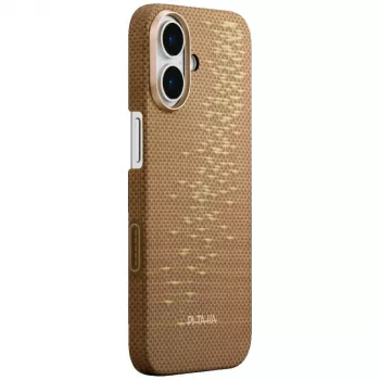 PITAKA Ultra-Slim MagSafe Case for iPhone 17 - Golden Glint