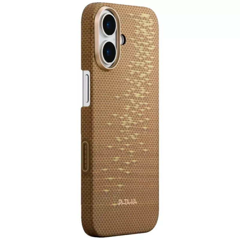 PITAKA Ultra-Slim MagSafe Case for iPhone 17 - Golden Glint