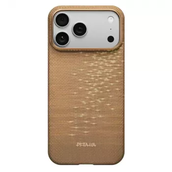 PITAKA Ultra-Slim MagSafe Case for iPhone 17 Pro Golden Glint