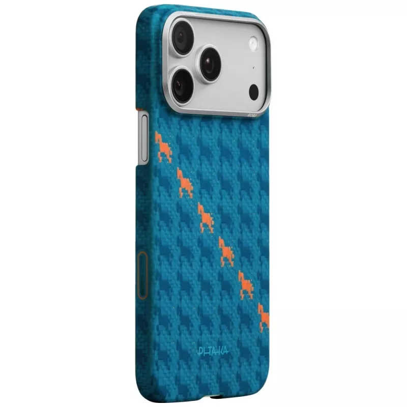 PITAKA Happiness Rides Edge Case MagSafe for iPhone 17 Pro Max Indigo