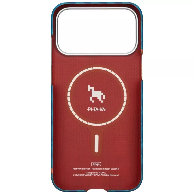 PITAKA Happiness Rides Edge Case MagSafe for iPhone 17 Pro Max Indigo