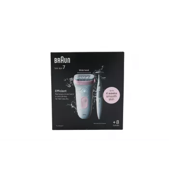Braun Silk-épil 7 7-210 Wet & Dry Epiliacijos rinkinys su skutimo ir kirpimo antgaliais bei įkrovimo stotelė