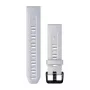 Garmin 20 mm silikoninis laikrodžio dirželis, Whitestone su juoda sagtimi, 010-13102-03