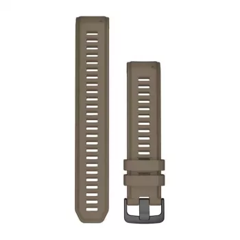 Garmin QuickFit 22 mm Silicone Watch Band for Instinct 2, fēnix 7/6/5, Forerunner 955/945, Epix (Gen 2), Approach S62 - Coyote Tan (010-13105-07)