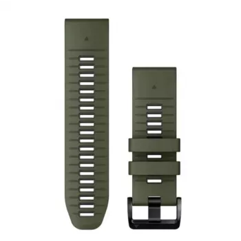 Garmin QuickFit 26mm Silikoninis Laikrodžio Dirželis Tamsiai Žalias/Grafitinis 010-13281-07