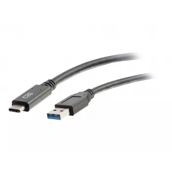 C2G 6ft USB C to USB A laidas - USB 3.2 - 5Gbps - M/M - Juodas