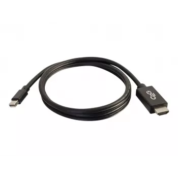 C2G 6ft Mini DisplayPort į HDMI laidas - Mini DP į HDMI adapterio laidas - M/M - TAA atitikmuo - 1,83 m - Juoda