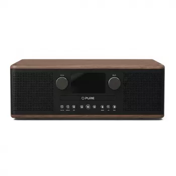 PURE ACOUSTICS Pure Classic C-D6 Skaitmeninis Radijo Imtuvas Kavinė Juoda/Riešutas EU/JK
