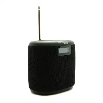 Pure Acoustics Pure Woodland Mini vandeniui atsparus lauko garsiakalbis su FM/DAB+ radiju, juodas